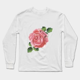 floral print rose Long Sleeve T-Shirt